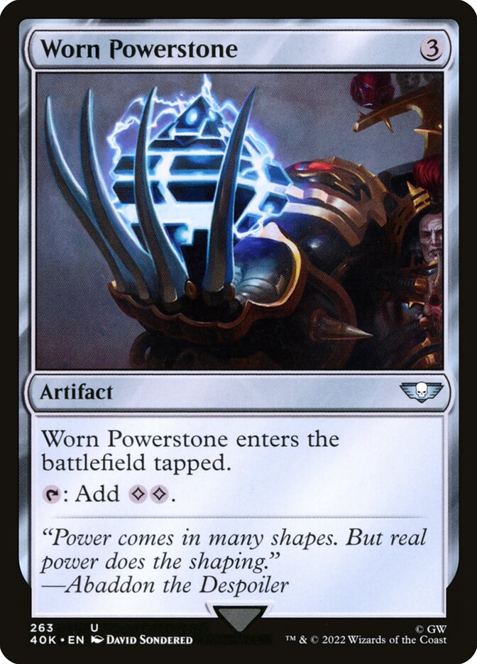 MTG Magic the Gathering Worn Powerstone (263/658) Warhammer