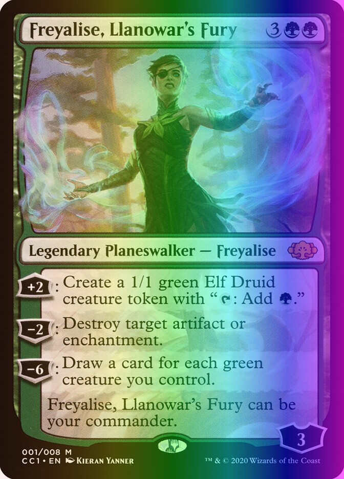 MTG Freyalise, Llanowar's Fury (1/8) Commander Collection Green LP