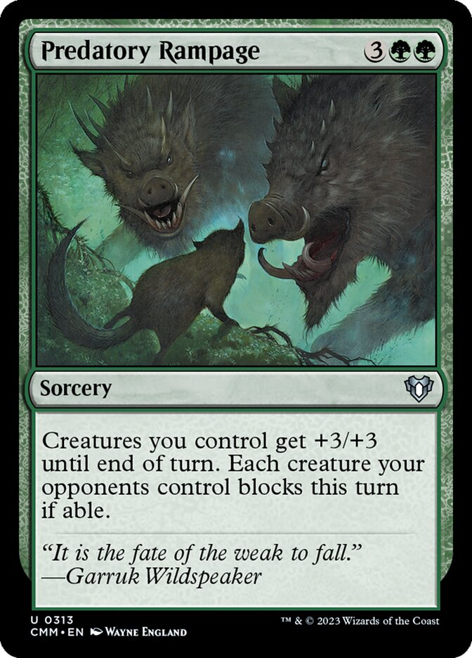 rampage mtg cards Magic: The Gathering - of The Clans - Foil The Gathering MTG Magic the Gathering Predatory