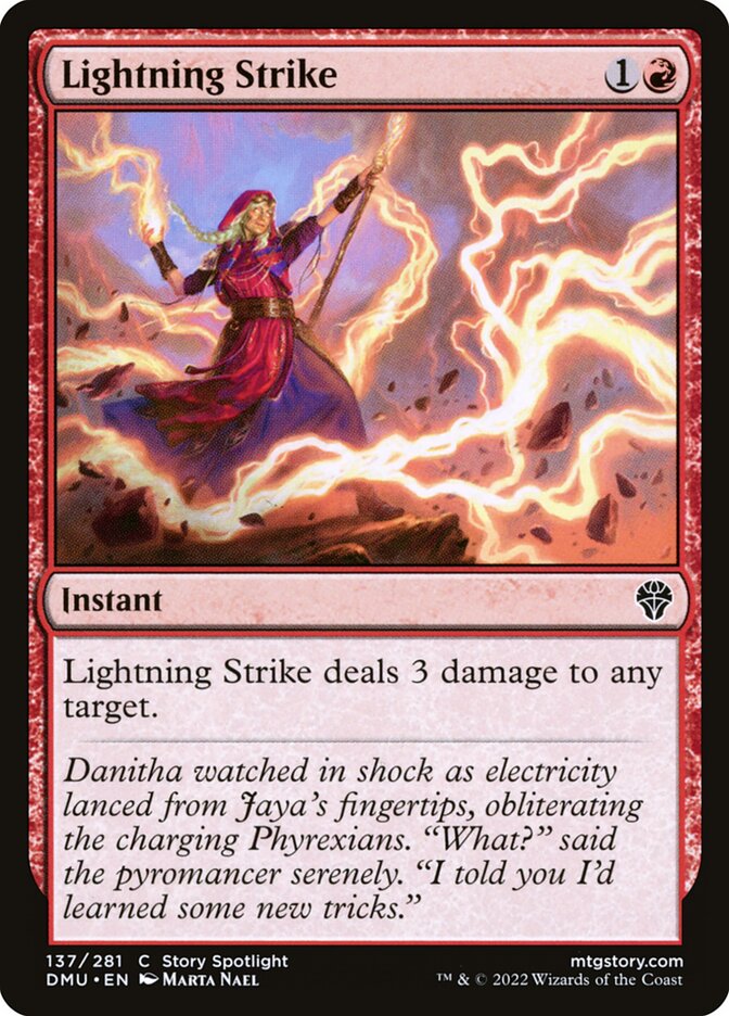 MTG Magic the Gathering Lightning Strike (137/552) Dominaria United LP