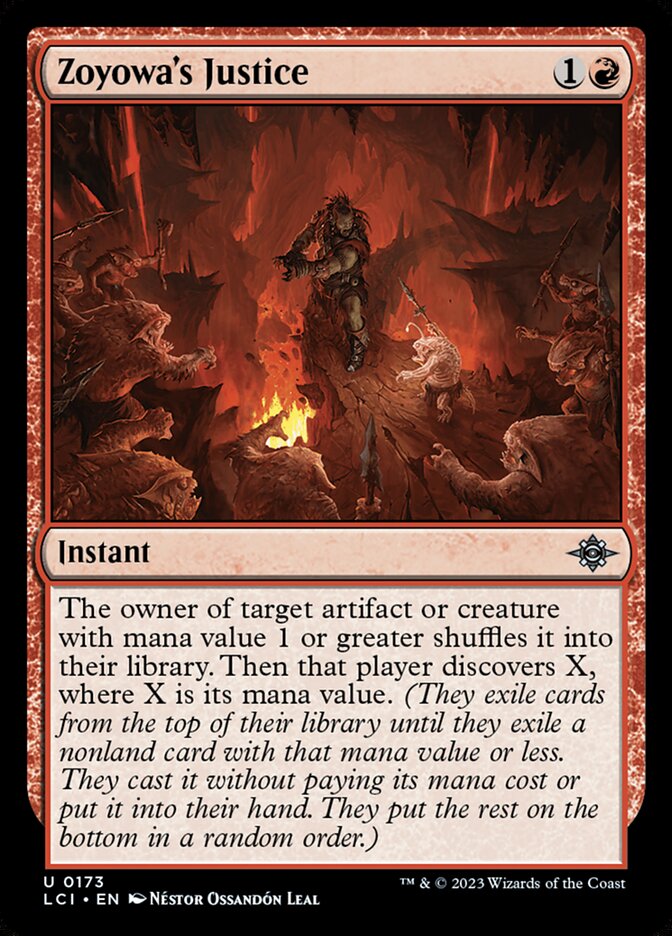 MTG Zoyowa's Justice (173/491) The Lost Caverns of Ixalan LP | eBay