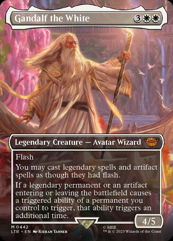 most expensive white cards mtg MTG Gandalf the White (442/915) The Lord of the Rings Tales of Middle-earth  LP