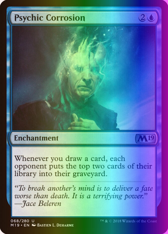 MTG Magic the Gathering Psychic Corrosion (68/339) Core Set 2019