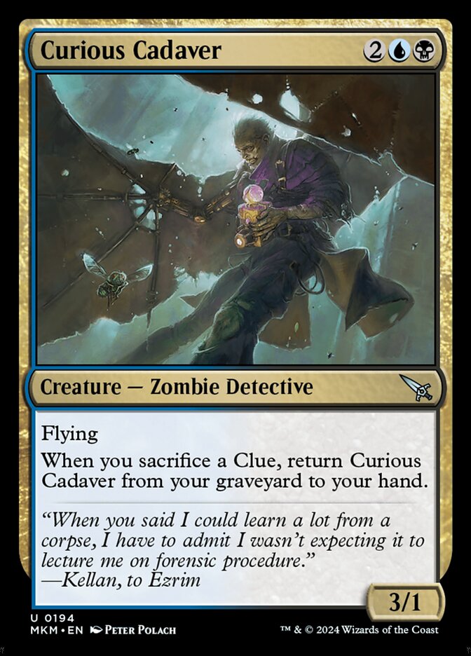 MTG Magic the Gathering Curious Cadaver (194/499) Murders at