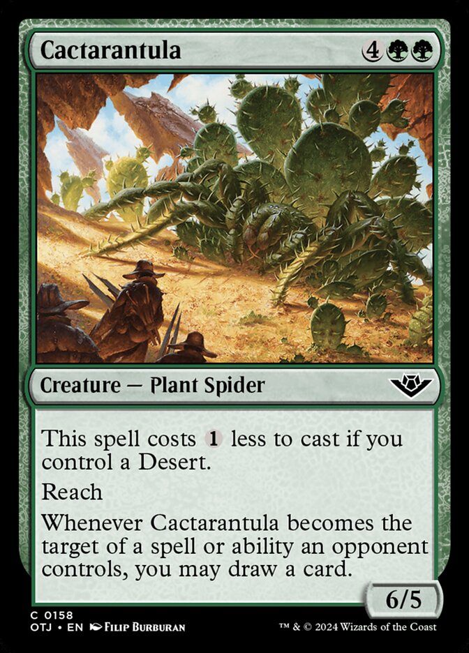 MTG Magic the Gathering Cactarantula (158/440) Outlaws of Thunder Junction  NM