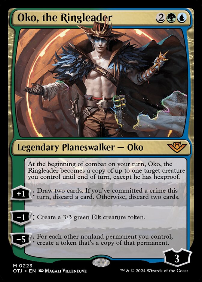 MTG Oko, the Ringleader (223/441) Outlaws of Thunder Junction LP | eBay MTG Oko, the Ringleader (223/441) Outlaws of Thunder Junction LP | eBay