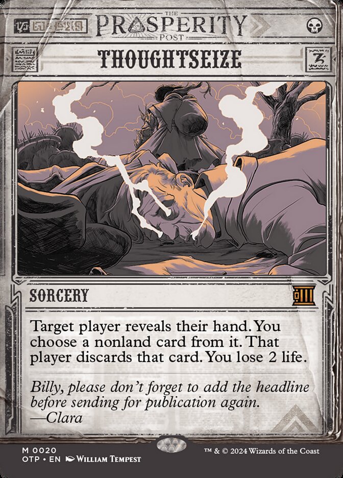 MTG 日本語 THS 思考囲い / Thoughtseize 4枚セット 思考囲い/Thoughtseize《英語》【IMA】
