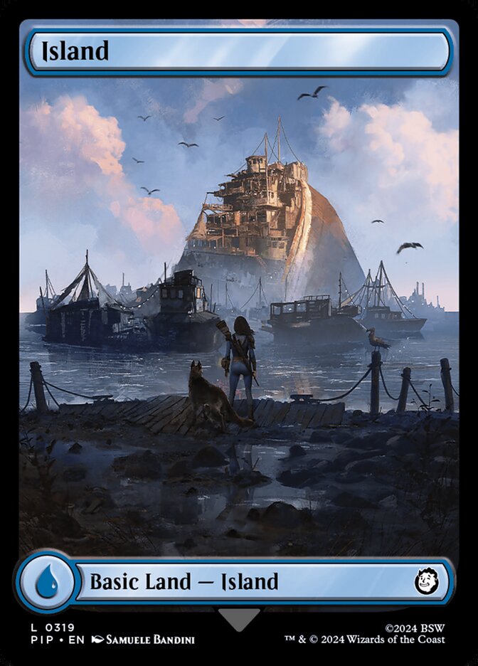 MTG Magic the Gathering Island (319/1189) Fallout LP | eBay