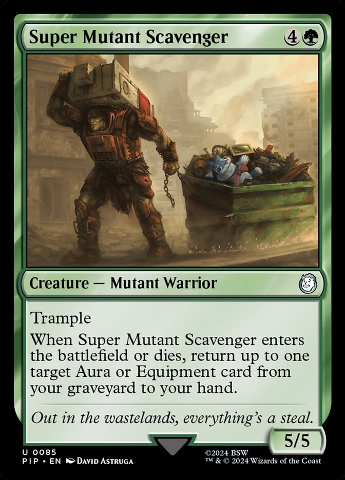 mtg mutant cards Teenage Ninja Turtles: Mighty Mutanimals Trample When Super Mutant Scavenger enters the battlefield or dies Are there any cards that