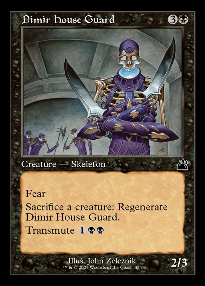 Dimir House Guard (Retro Frame) [Ravnica Remastered] Lightly Played