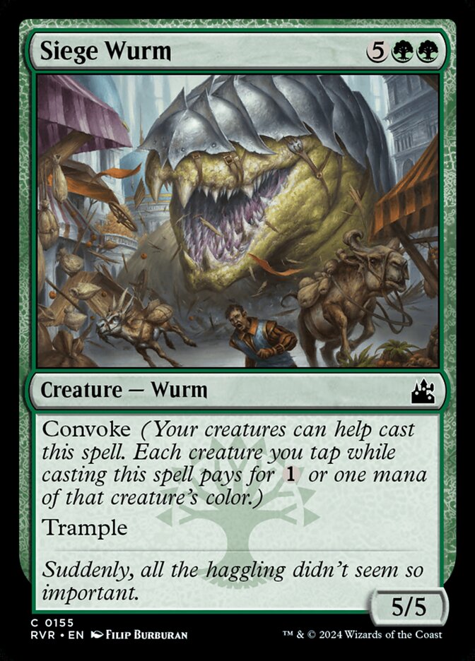 MTG Magic the Gathering Siege Wurm (155/573) Ravnica Remastered LP | eBay MTG Magic the Gathering Siege Wurm (155/573) Ravnica Remastered LP | eBay