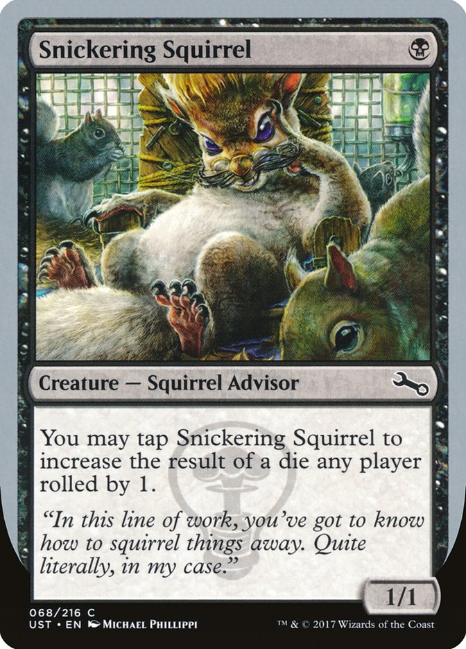 MTG Magic the Gathering Snickering Squirrel (68/288) Unstable LP