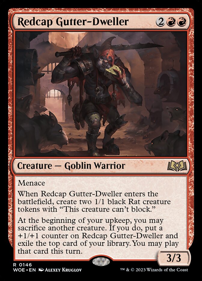 MTG Magic the Gathering Redcap Gutter-Dweller (146/475) Wilds of Eldraine  LP | eBay
