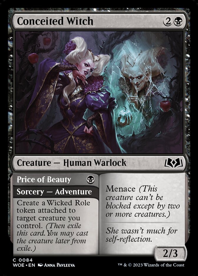 MTG Magic the Gathering Conceited Witch (84/515) Wilds of Eldraine LP