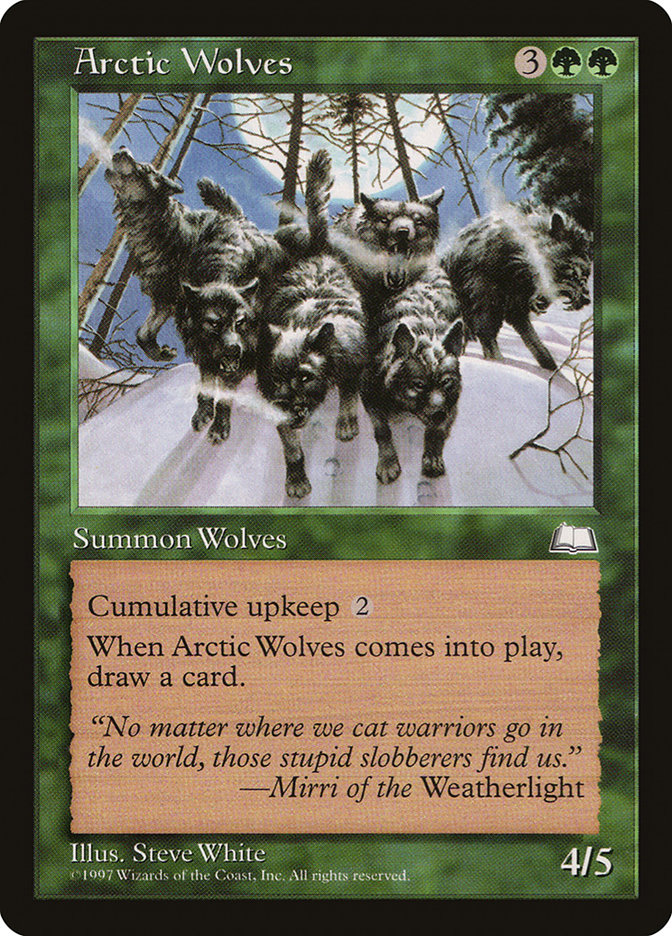 MTG Magic the Gathering Arctic Wolves (118/167) Weatherlight LP