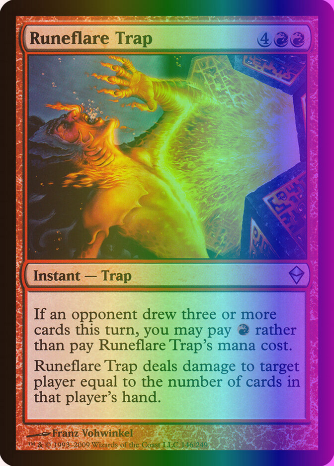 MTG Magic the Gathering Runeflare Trap (146/280) Zendikar LP FOIL