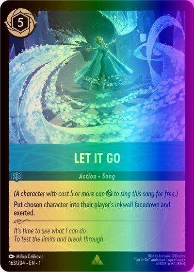 Lorcana Let It Go (163/216) The First Chapter LP FOIL | eBay