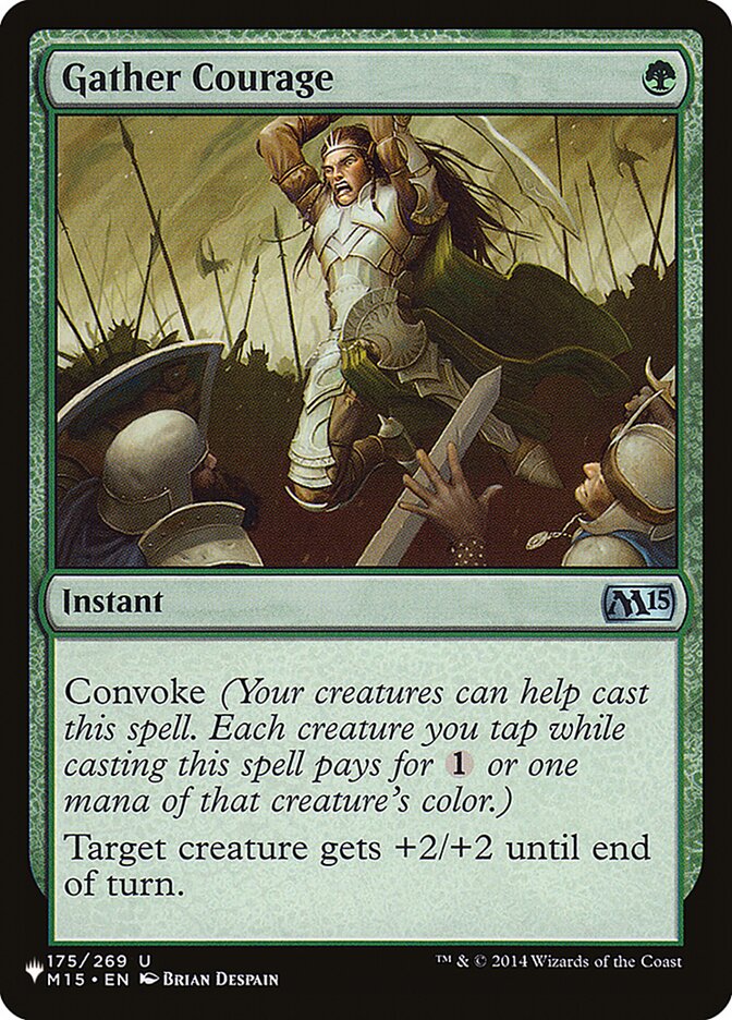Gather Courage [Magic 2015] Heavily Played