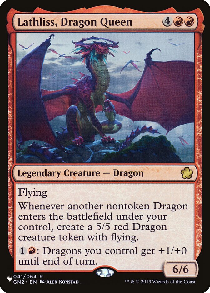mtg dragon card list Lathliss, Dragon Queen - Foundations [RARE] [Lightly Played]