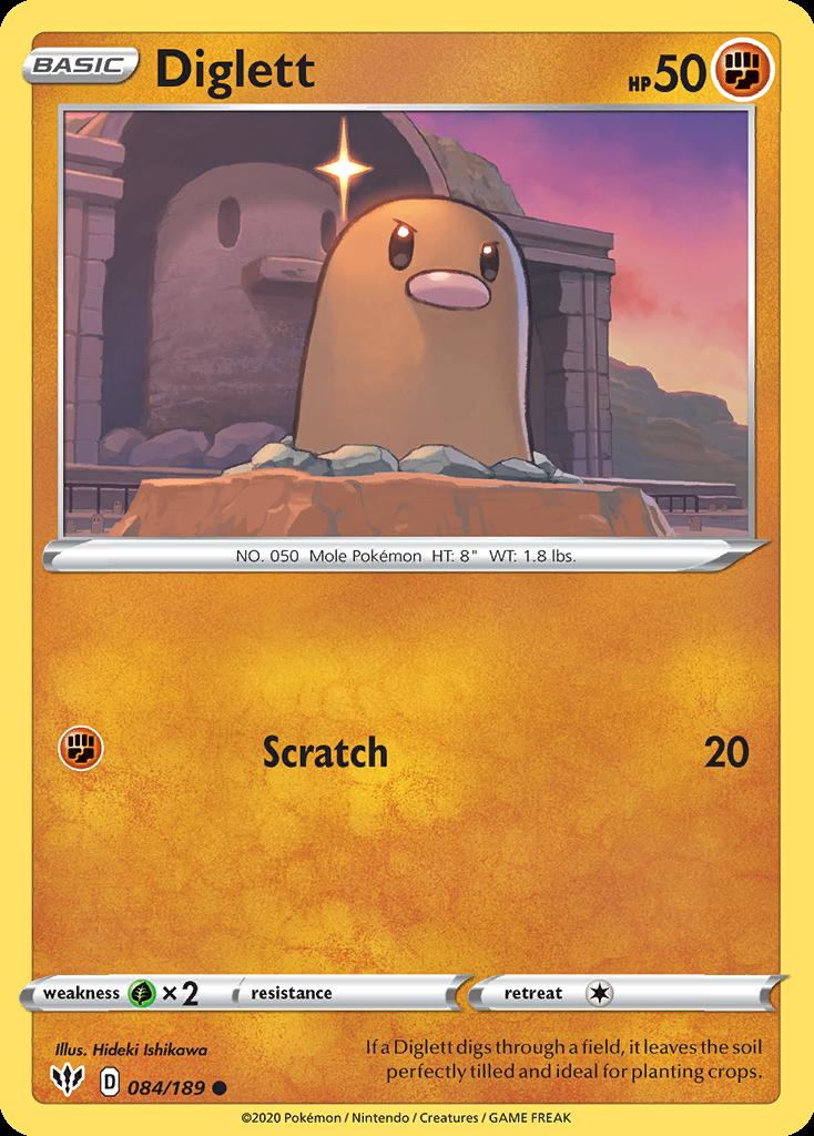 Pokemon Diglett (84/238) Darkness Ablaze LP REVERSE HOLO | eBay
